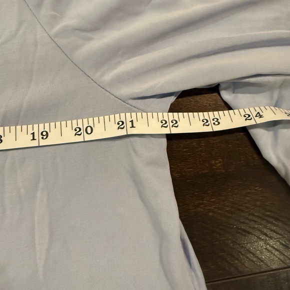 Lush Gray V-Neck Long Sleeve Blouse XL Relaxed Lightweight Top - Picture 5 of 8